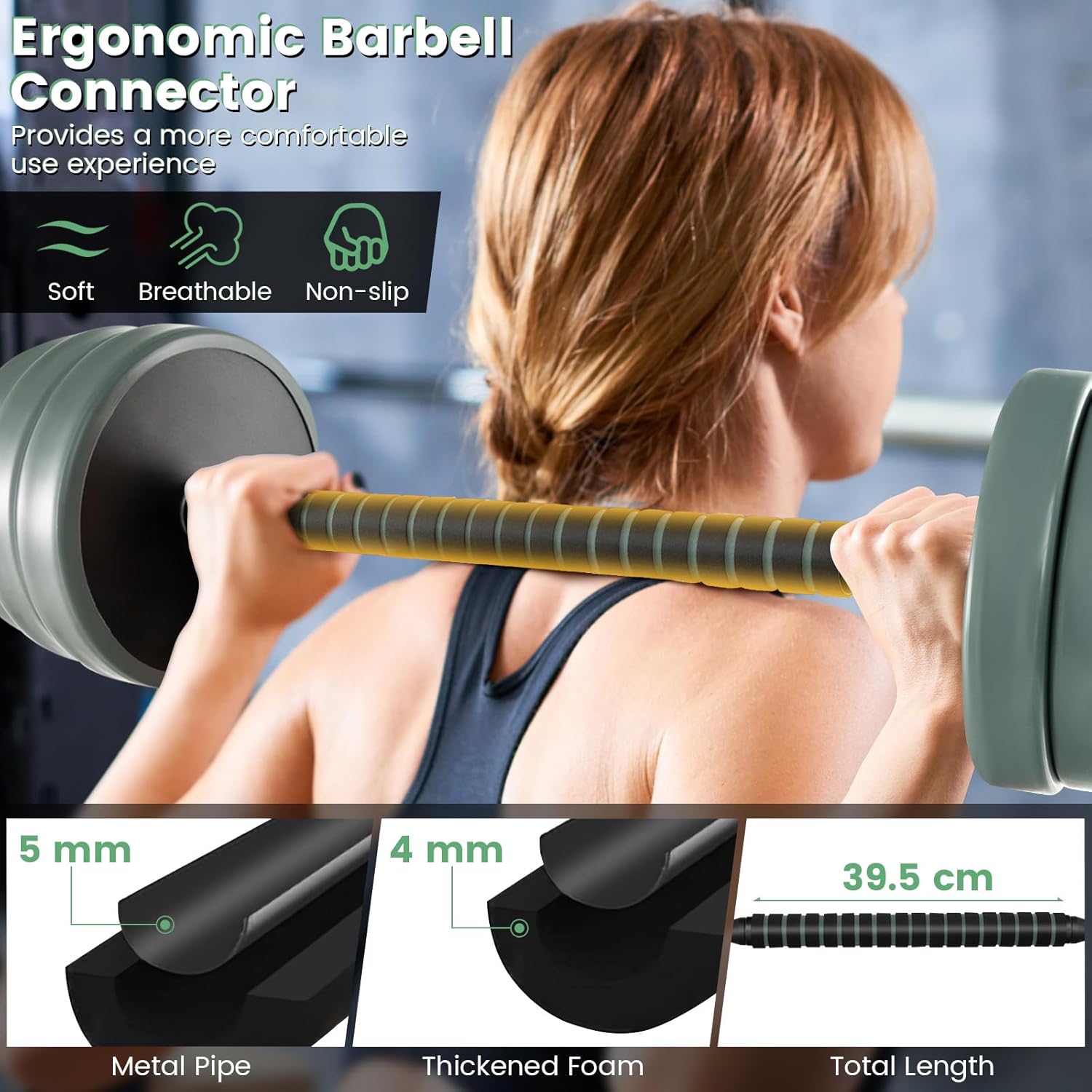 GYMAX Adjustable Dumbbell Set, 4 in 1 Free Weight Set with Connector, 9247 LBS Used As Dumbbells, Barbells, Kettlebells, Push up Stands, Weight