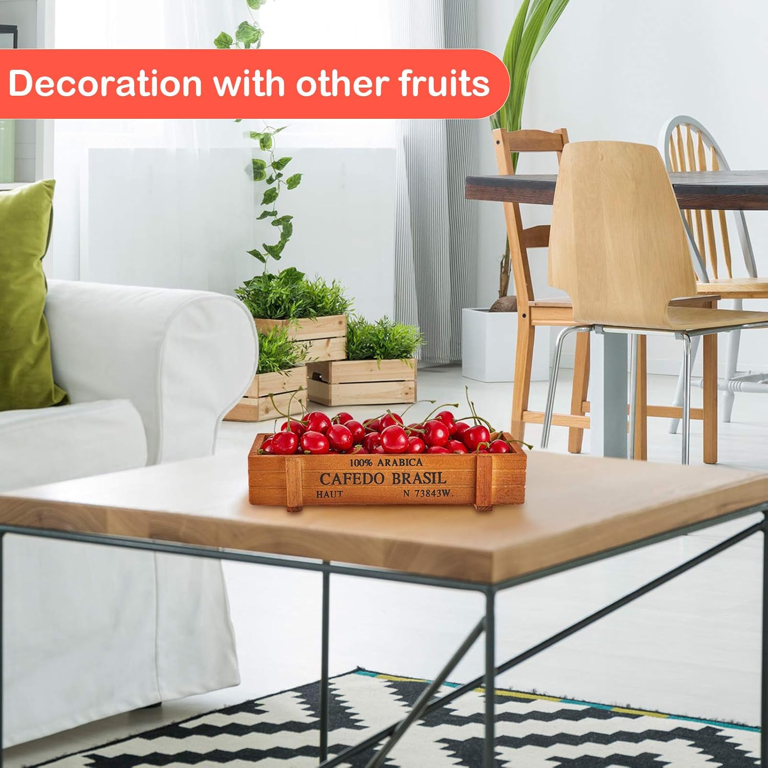 Cerezas falsas, decoraciones de cereza artificial, cerezas, frutas, cerezas, fruta, cereza, modelo de fruta falsa para decoración de fiestas, hogar,