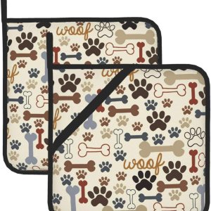 Soportes para ollas con patas de perro para cocina, resistentes al calor, para cocinar, hornear, asar a la parrilla, microondas Soportes para ollas con patas de perro para cocina, resistentes al calor, para cocinar, hornear, asar a la parrilla, microondas