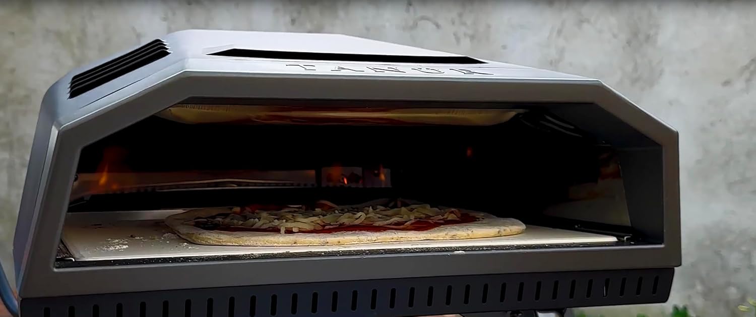 Flame King TANUR – Horno de propano portátil de 12 pulgadas para campamento, patio trasero y portón trasero, múltiples rejillas de ventilación,