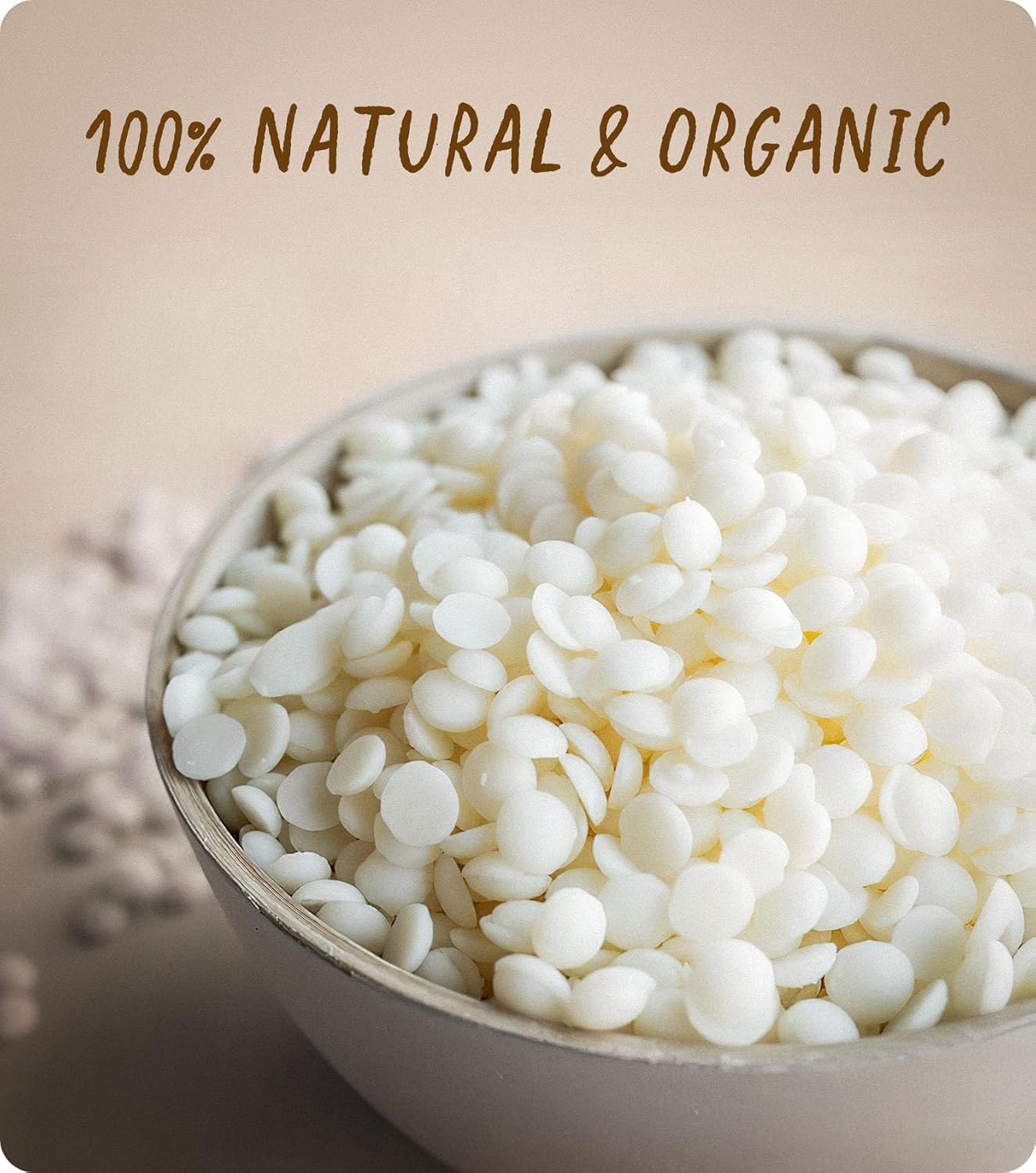 Cera de soja, cera natural para velas BOYUJK Premium, cera de soja 100% orgánica para fabricación de velas de granja, sin aditivos, inofensiva y