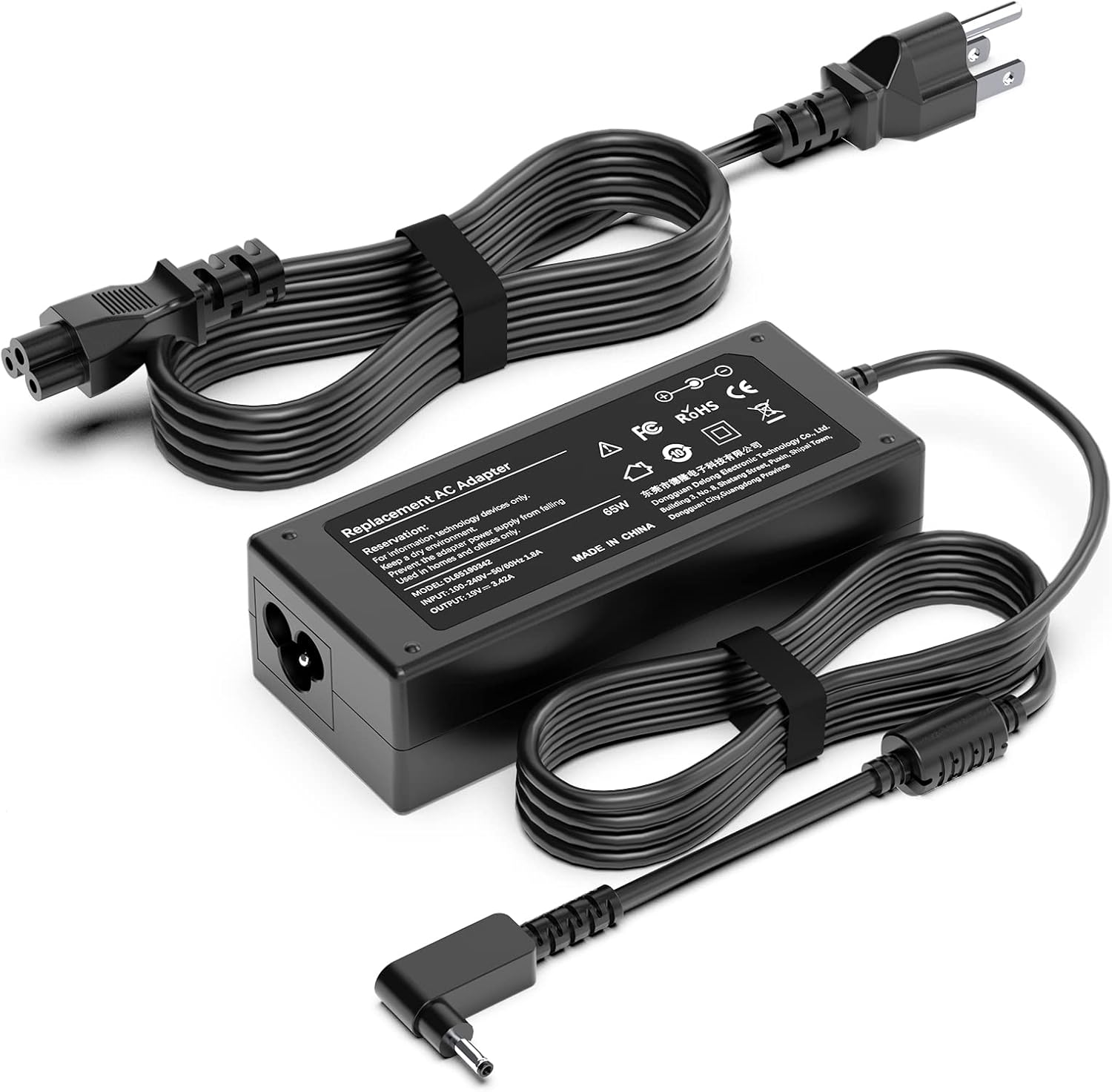 Acer – Cargador de laptop de 65 W para Acer Chromebook 11 13 14 15 R11 R13 CB3 CB5 C740 C720 C738T C731 C738T CB3-532 N15Q8 N15Q9 N16Q1 A13-045N2A