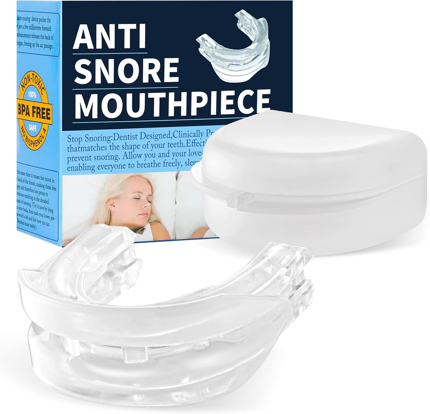 Mars Veterinary Protector bucal antironquidos, dispositivos de boquilla antironquidos, tapón personalizado para ronquidos, ayuda a detener los
