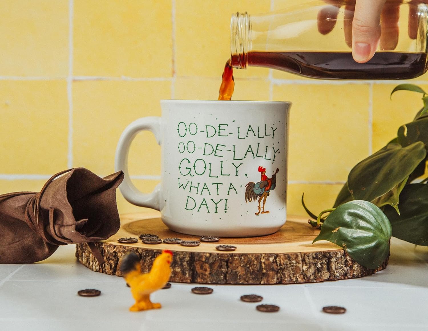 Disney Robin Hood – Taza de cerámica para caravana, taza de café para café expreso, té, capacidad para 20 onzas