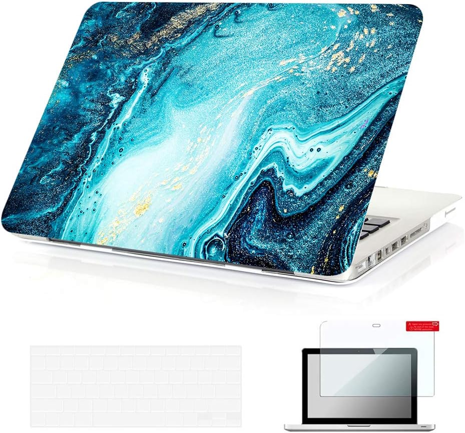 Se7enline Funda compatible con MacBook Pro de 13 pulgadas modelo A1278 con CD-ROM 201020112012, diseño de moda, carcasa rígida protectora y teclado