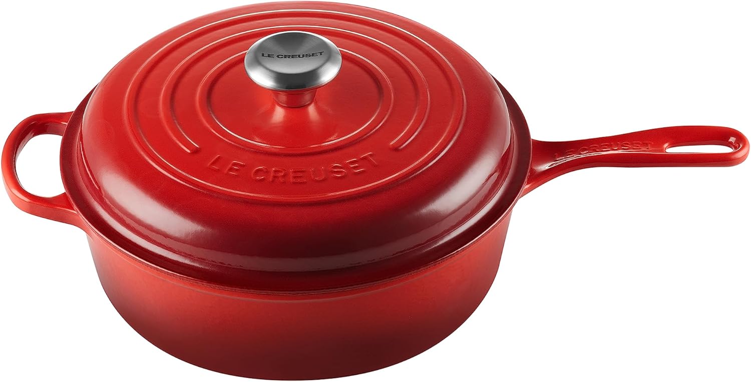 Le Creuset Hierro fundido esmaltado Signature Cassadou, 3.75 cuartos de galón., Cerise