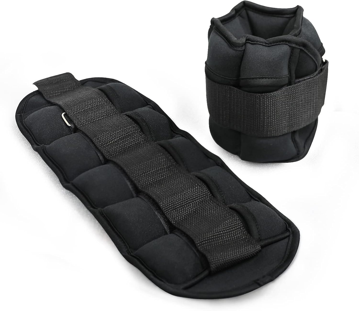 FEIERDUN Pesas de tobillo ajustables para mujeres y hombres, un par de pesas modulares de piernas de 2,4,6,8,10 libras con yoga, caminar, correr,