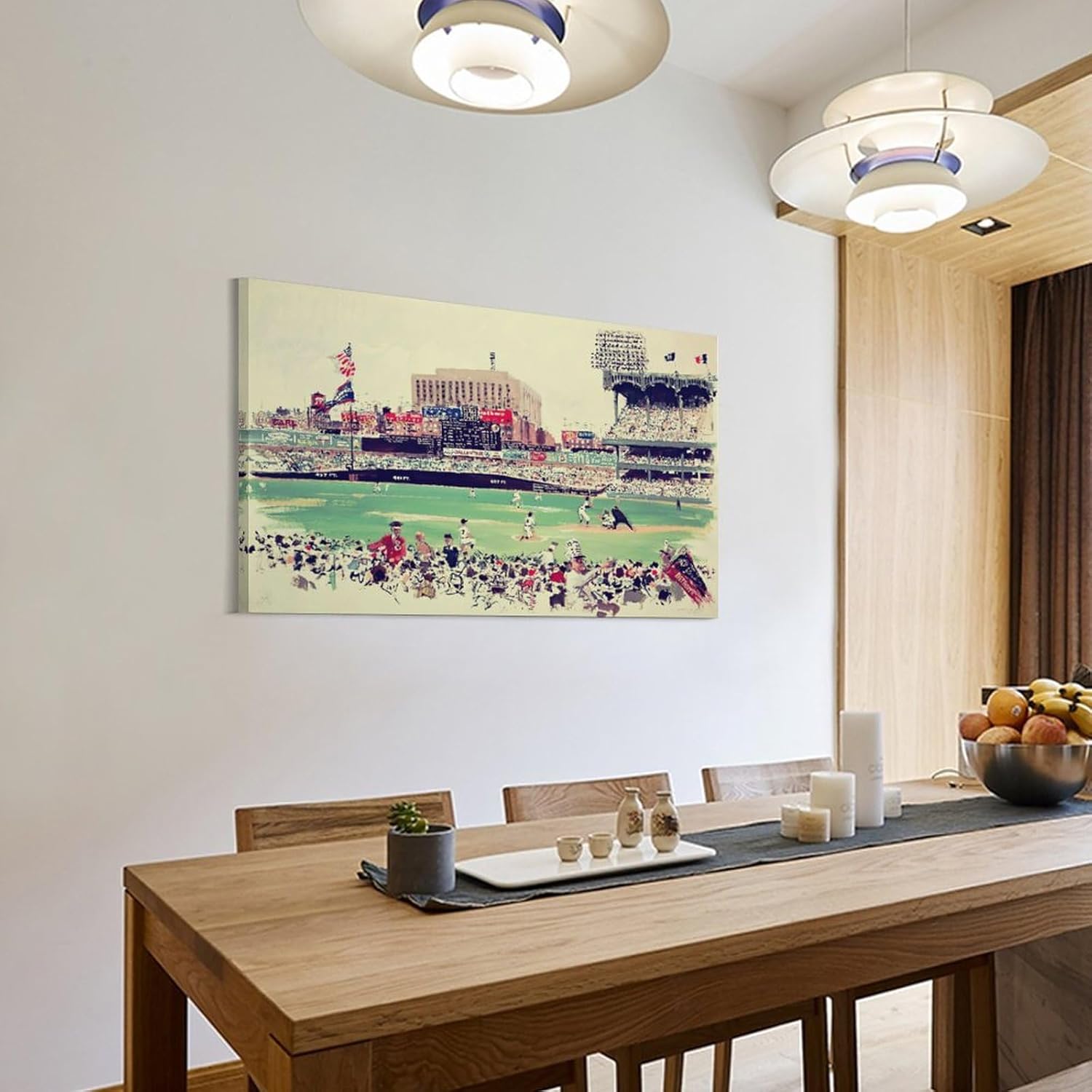 Póster de pintura abstracta del estadio de los Yankees de Nueva York, pinturas artísticas de pared, lienzo, decoración de pared, decoración del