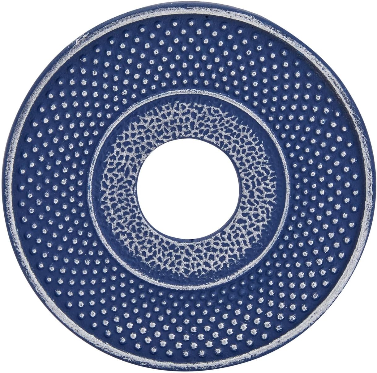 Juvale Juego de 6 teteras japonesas de hierro fundido con infusor, 4 tazas de té y salvamanteles (32 onzas, azul)