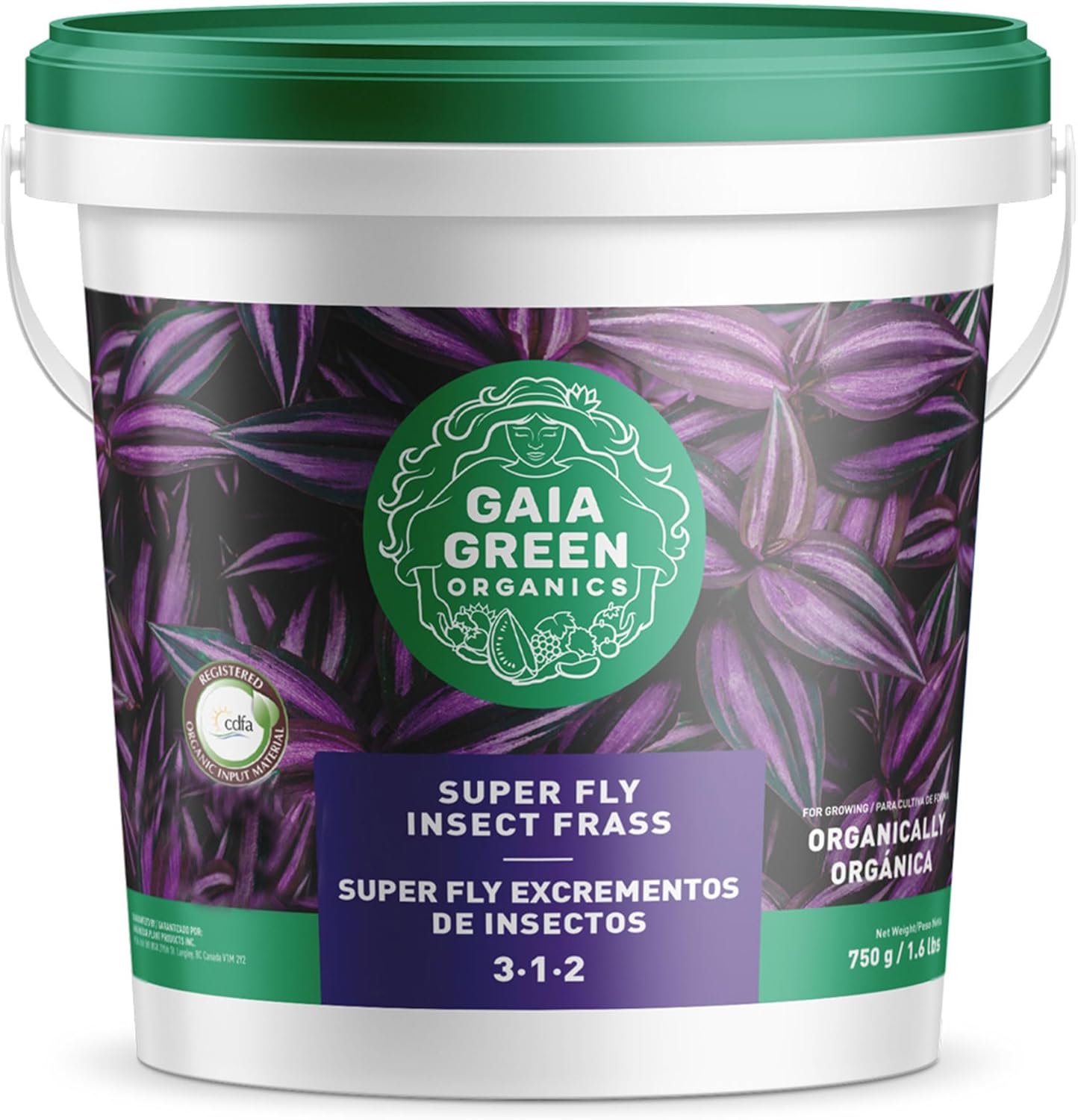 GAIA GREEN Organics 26.46 oz Super Fly Insect Frass Natural Nutrientes del suelo para jardinería de verduras, frutas y plantas con flores