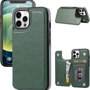 Funda tipo cartera compatible con iPhone 12 Pro12, funda protectora delgada con soporte para tarjetas, funda de piel sintética de alta calidad con Funda tipo cartera compatible con iPhone 12 Pro12, funda protectora delgada con soporte para tarjetas, funda de piel sintética de alta calidad con