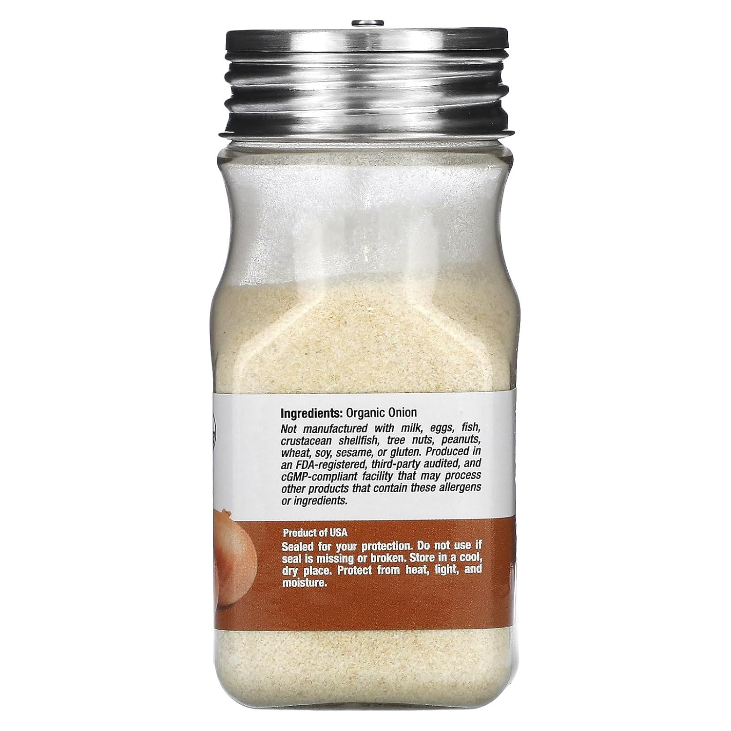 California Gold Nutrition Polvo de cebolla orgánica, no irradiada, sin ETO, 2.5 oz (70 g)