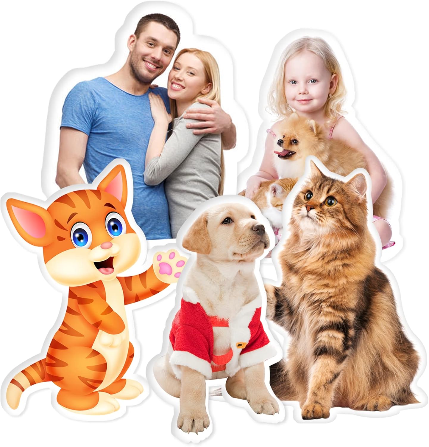 Almohada con foto personalizada, almohada personalizada para mascotas para Navidad, Acción de Gracias, Día de San Valentín, Halloween, bonito regalo