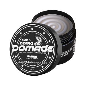 Bossman Pomada para cabello y barba para hombres, hidratante con sujeción y control medio, pomada para peinar el cabello para hombre, fabricada en Bossman Pomada para cabello y barba para hombres, hidratante con sujeción y control medio, pomada para peinar el cabello para hombre, fabricada en