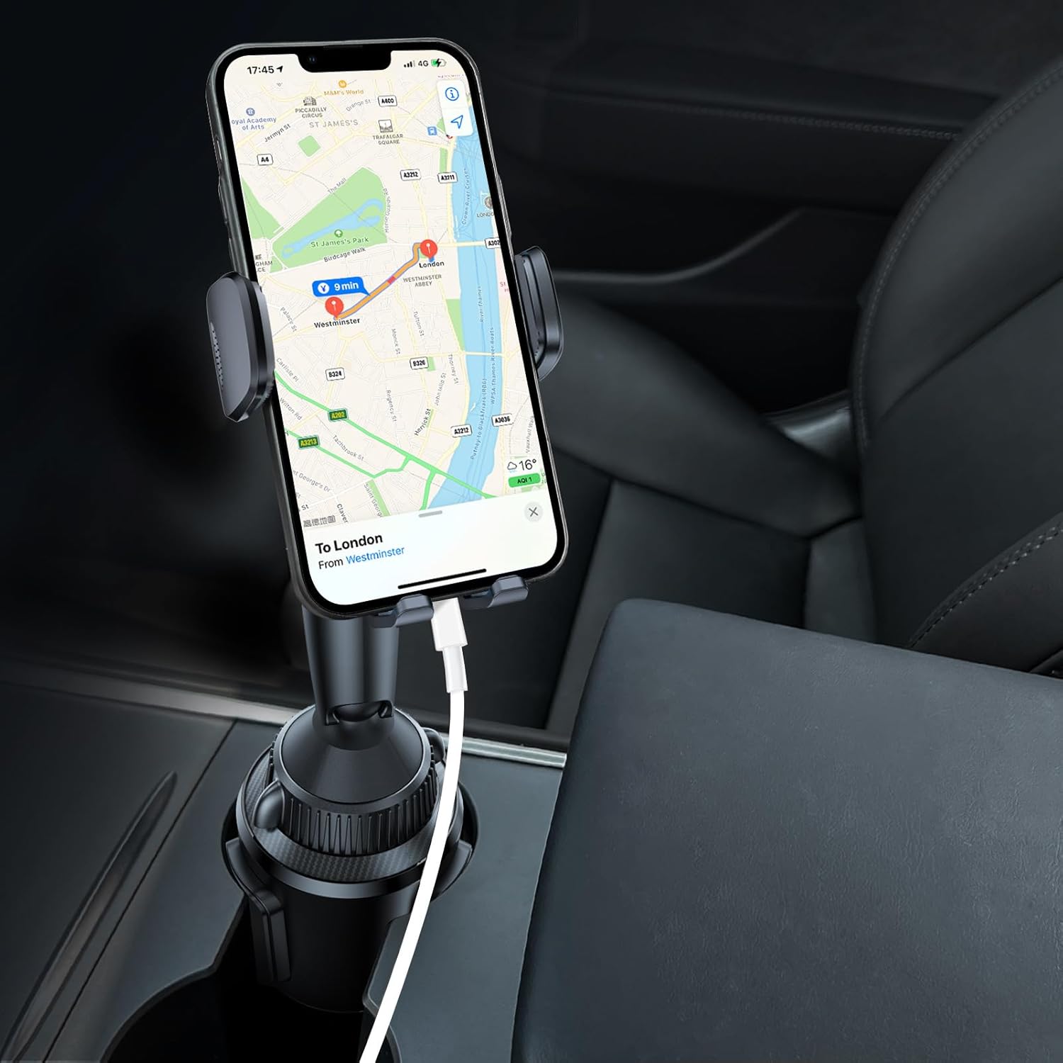 Soporte de teléfono para Tesla Modelo 3Y, soporte de teléfono por gravedad, agarre automático, plegable para accesorios Tesla 2024