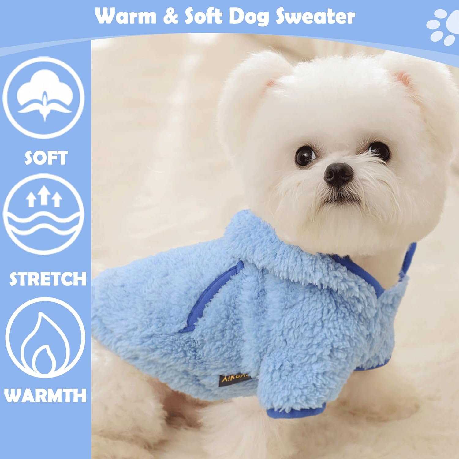 Suéter pequeño de forro polar con capucha para perros pequeños, hembras y niños, ropa cálida de invierno para cachorros para Chihuahua, taza de té,