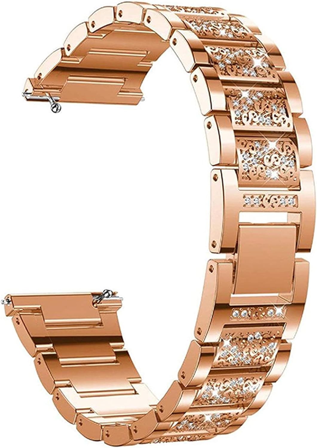 Compatible con correas de reloj inteligente Mindrose, Lamshaw de liberación rápida para mujer, joyería de metal con diamantes brillantes, correa de