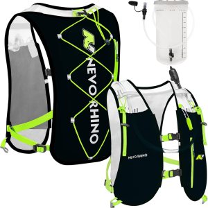 Chaleco de hidratación para correr, chaleco para correr de 5.5 litros para mujeres y hombres con vejiga de agua de TPU de 2 L, mochila de Chaleco de hidratación para correr, chaleco para correr de 5.5 litros para mujeres y hombres con vejiga de agua de TPU de 2 L, mochila de