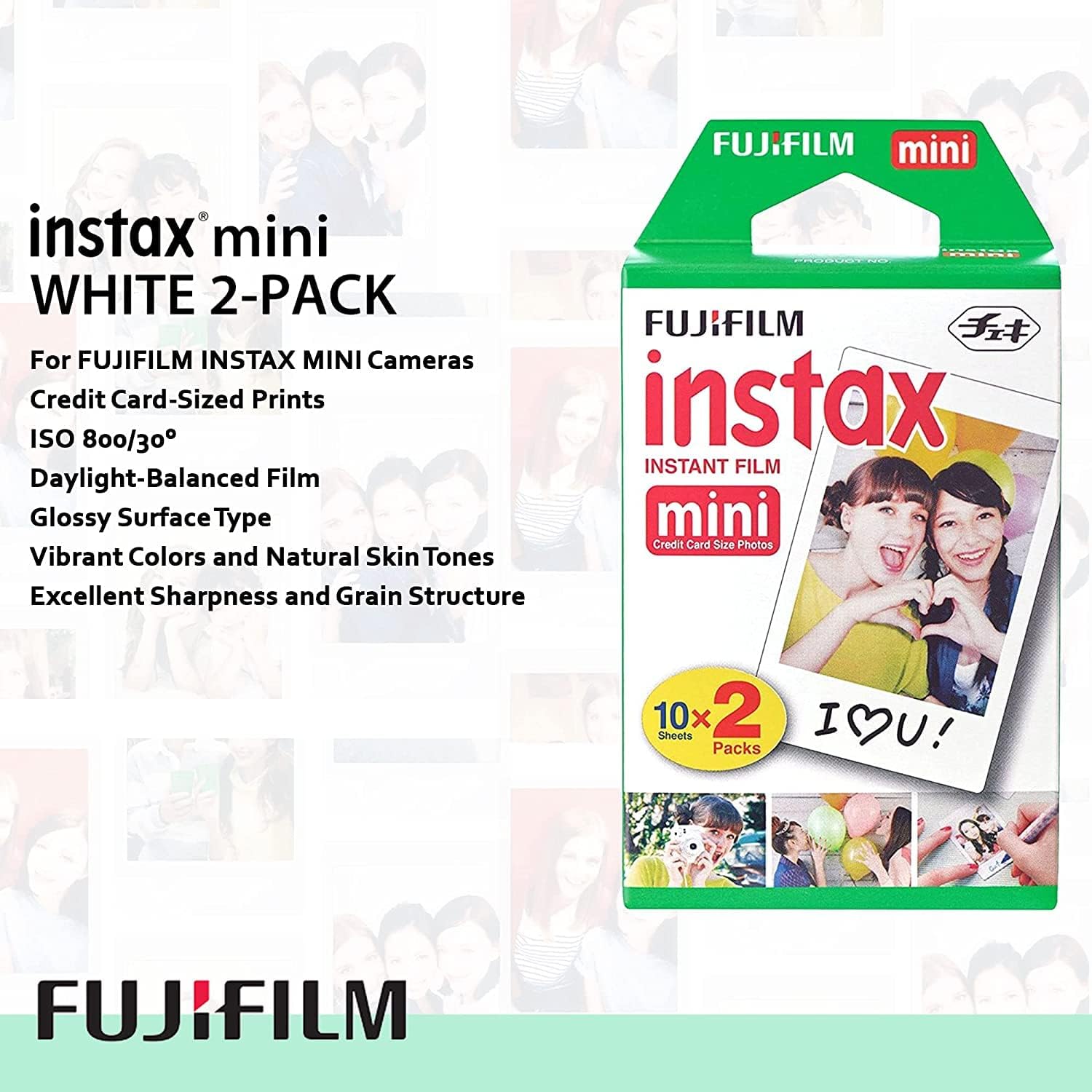 Fujifilm Instax Mini 12 Paquete de cámara de película instantánea con accesorios (azul pastel)