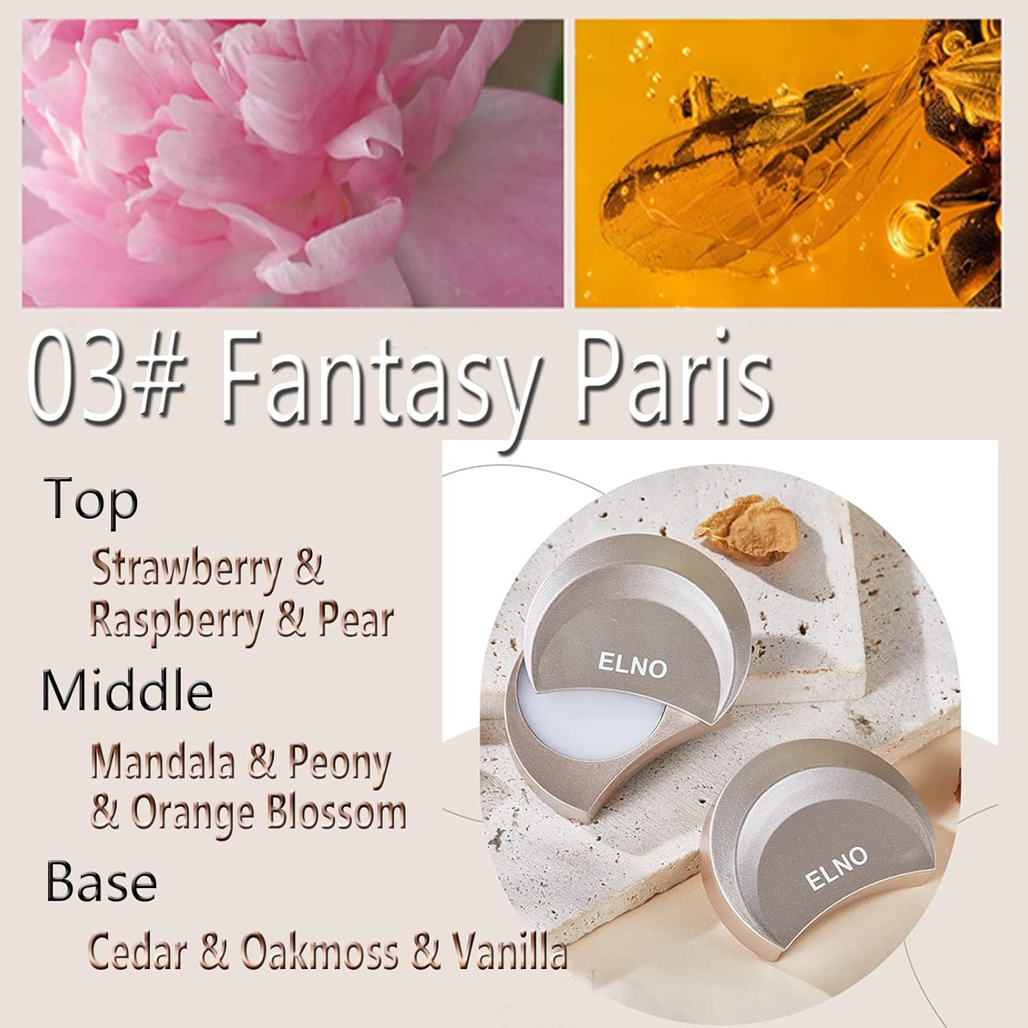 Perfume de bálsamo sólido de luna, 3 unidades, portátil, bálsamo de bolsillo, perfecto para viajes, perfume de fragancia natural para hombres y