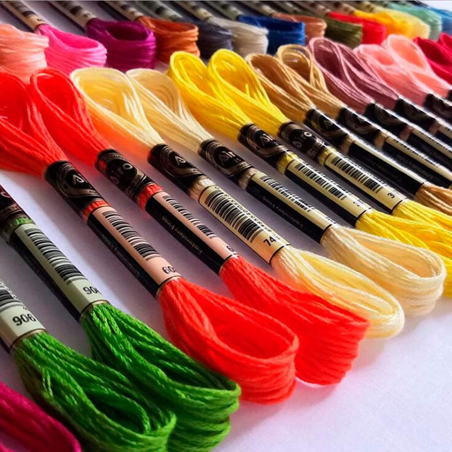 150 hilos de bordado de color arcoíris, hilo de bordar, hilos de punto de cruz, pulseras, pulseras de amistad para punto de cruz, bordado a mano,