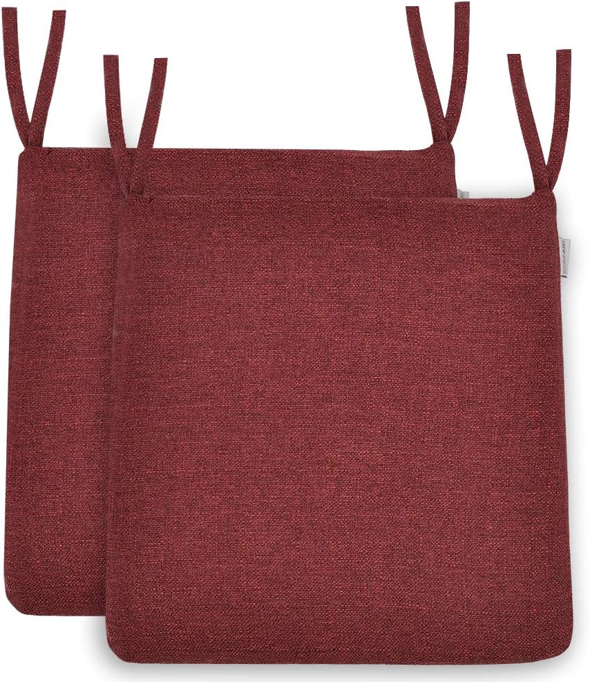 BALCONY&FALCON – Cojín antideslizante para silla de asiento trasero, 16 x 16 pulgadas, funda de cojín para oficina, comedor, cocina, soporte,