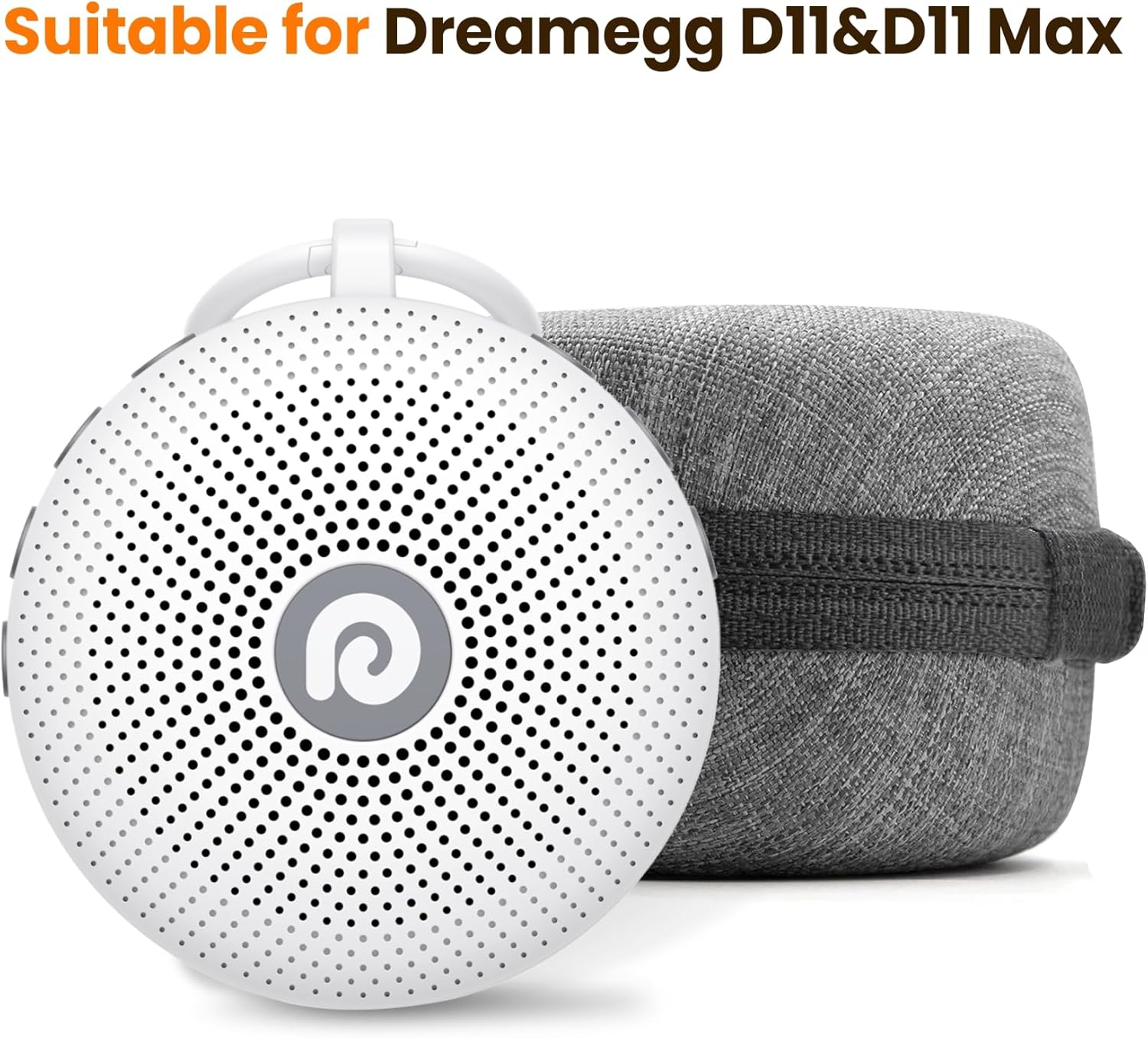 Dreamegg Estuche de viaje portátil para máquina de ruido blanco D11 y D11Max, funda de viaje resistente a los golpes, proporciona protección