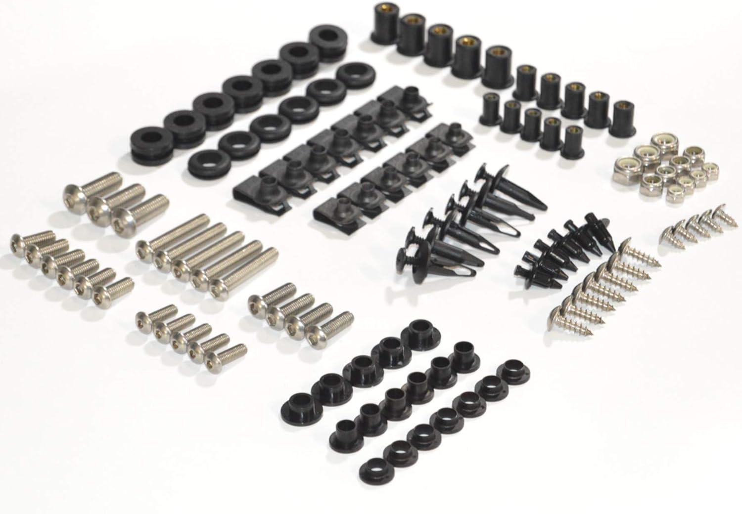 Kit completo de pernos de carenado de motocicleta para Yamaha YZF-R6 2003-2004  YZF-R6s 2006-2009 Tornillos, sujetadores y herrajes
