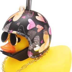 wonuu Decoración de pato de goma para automóvil, lindo pato amarillo con hélice (amor) wonuu Decoración de pato de goma para automóvil, lindo pato amarillo con hélice (amor)