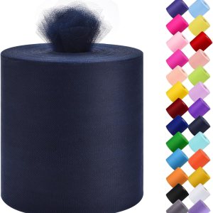 Rollo de tela de tul, 6 pulgadas por 200 yardas (600 pies), carrete de tela de organza de tul para bricolaje, falda tutú, decoración de baby shower, Rollo de tela de tul, 6 pulgadas por 200 yardas (600 pies), carrete de tela de organza de tul para bricolaje, falda tutú, decoración de baby shower,