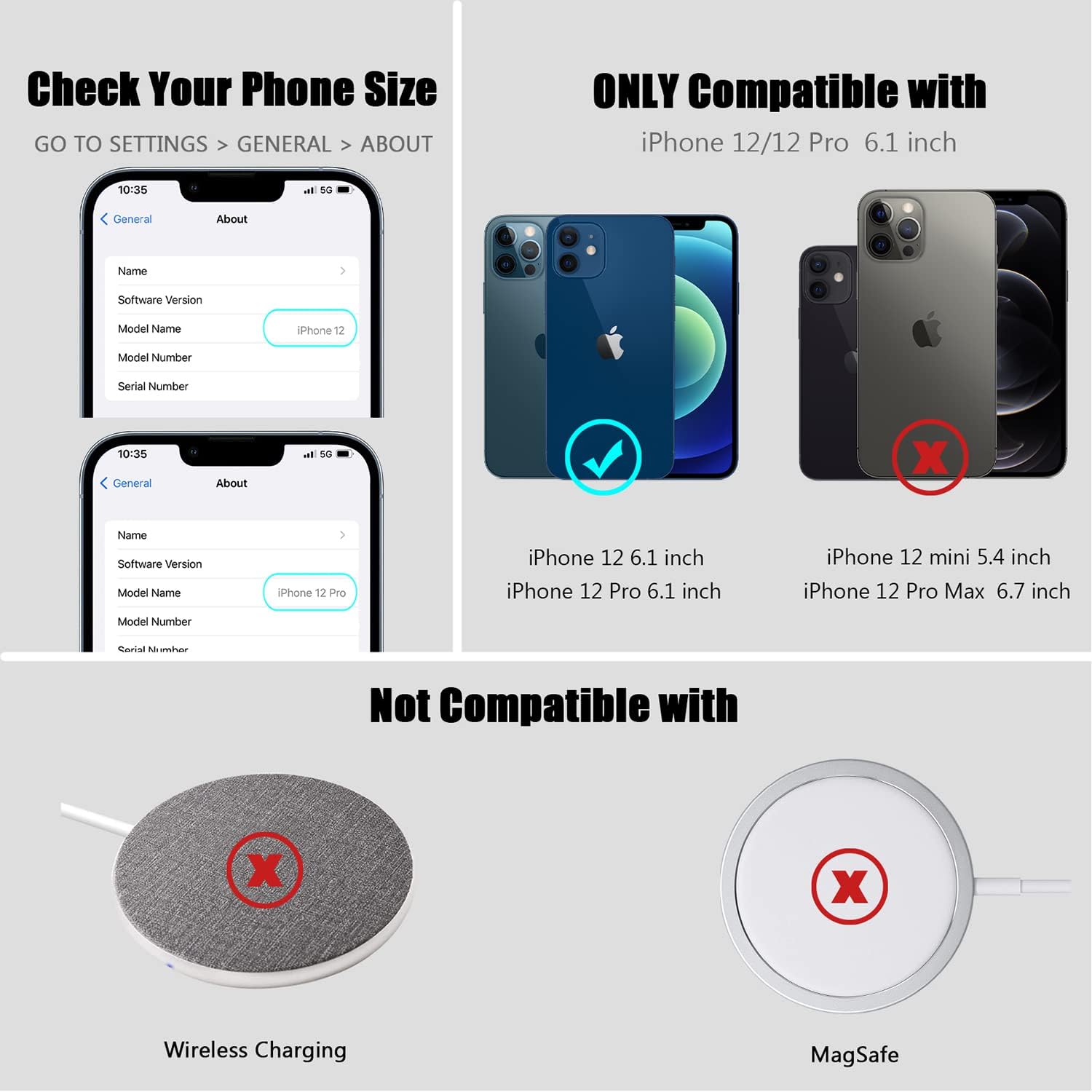 Nvollnoe Funda para iPhone 1212 Pro con funda deslizante para cámara de grado militar, resistente a prueba de caídas, resistente con anillo