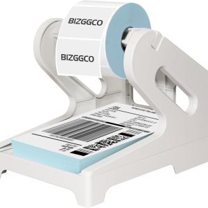 Soporte térmico para etiquetas de envío para rollos y abanicos, soporte de impresora de escritorio y organizador dispensador de calcomanías Soporte térmico para etiquetas de envío para rollos y abanicos, soporte de impresora de escritorio y organizador dispensador de calcomanías