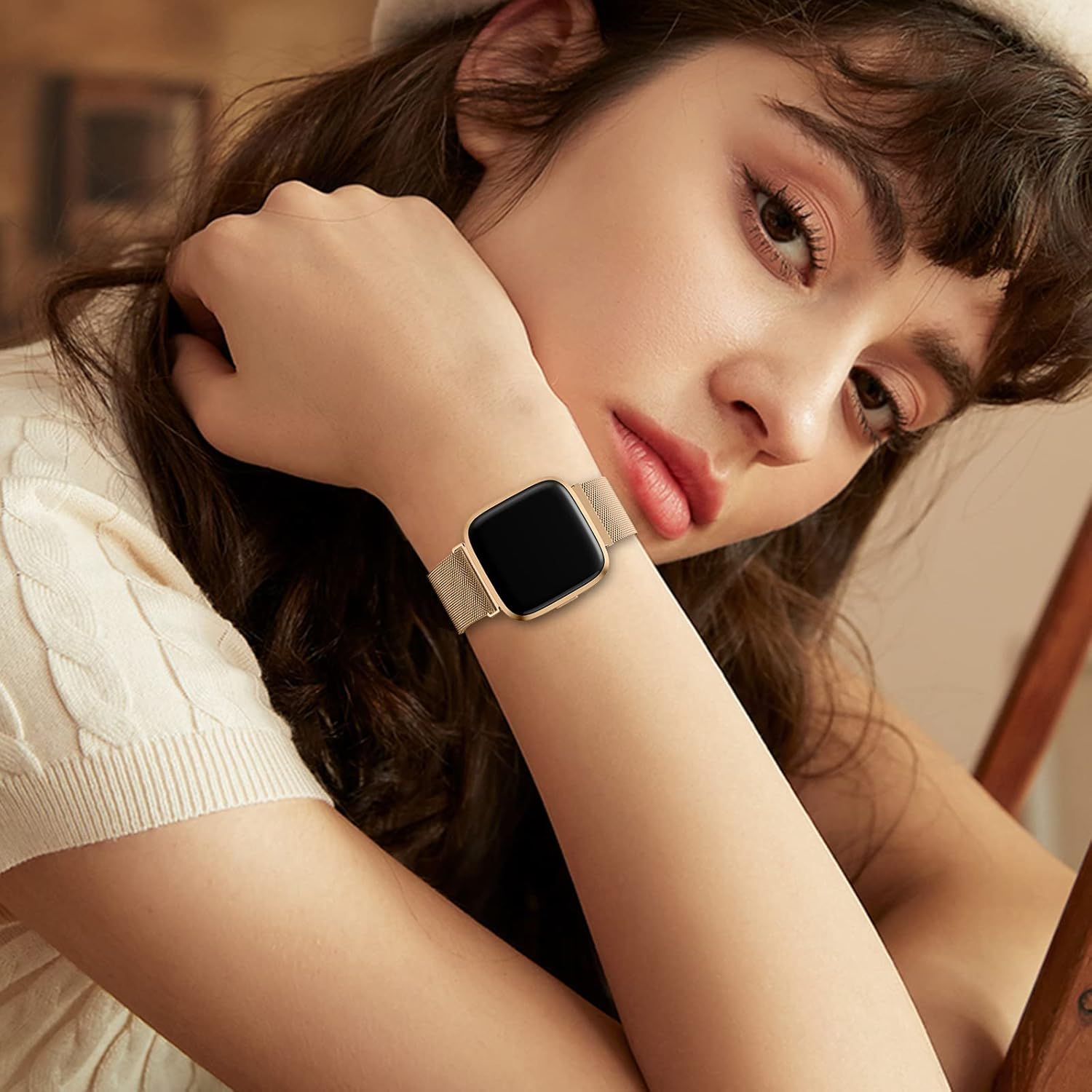 Correa de repuesto para Fitbit Versa 2 correas para mujeres y hombres, correa de repuesto magnética ajustable para Fitbit Versa 2  Fitbit VersaVersa