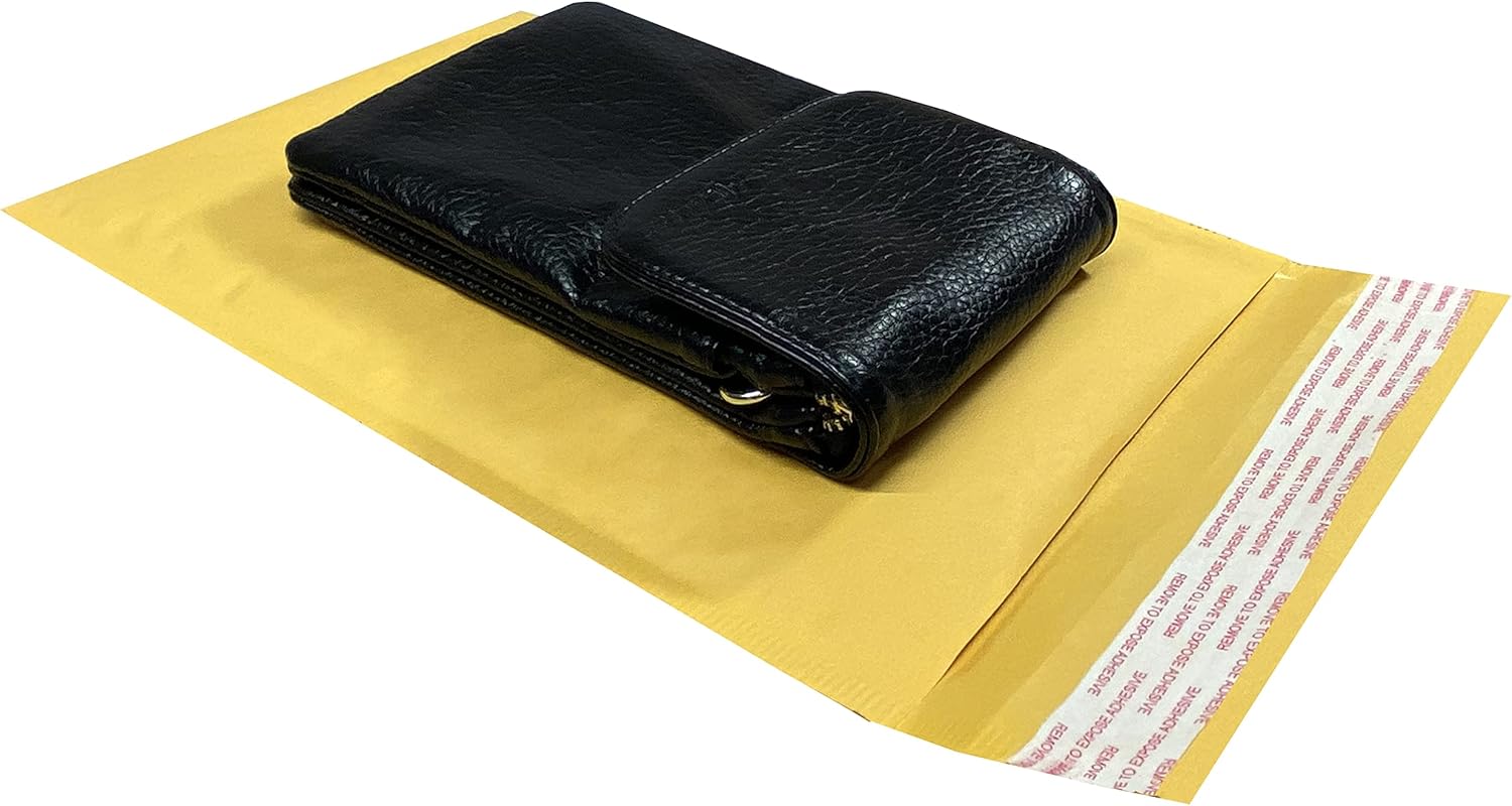 UOFFICE Sobres de burbujas de papel kraft. Paquete de sobres de envío y envío 100, 1-7.25″ x 12″, sobres de embalaje acolchados, sobres de embalaje