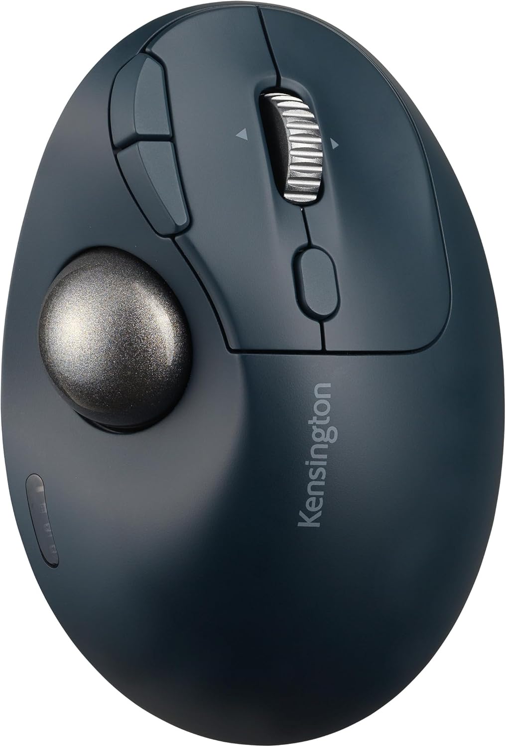 Kensington Ratón inalámbrico TB550, operado con pulgar, recargable, diseño ergonómico (K72196WW), color negro