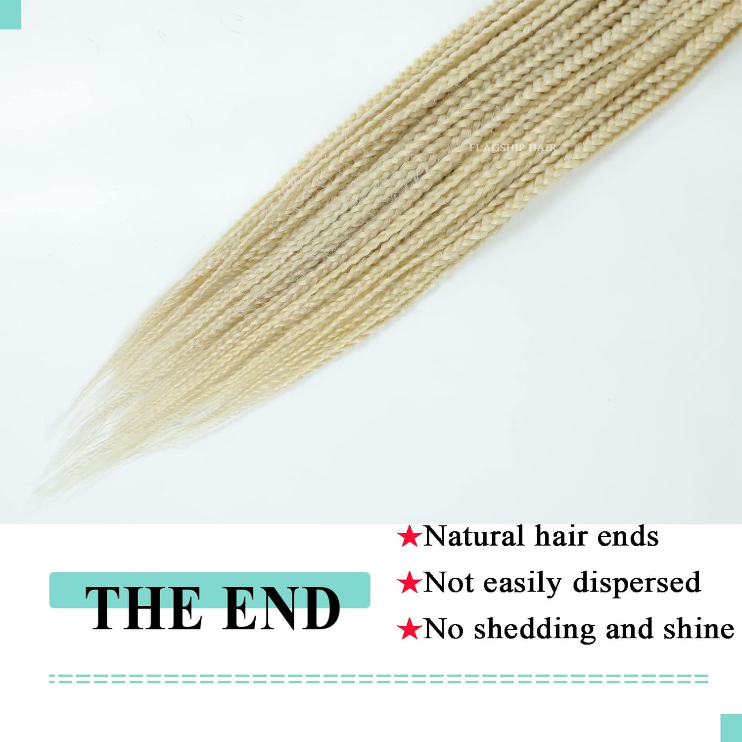 Goddess Box – Trenzas de ganchillo de 18 pulgadas, 1 paquete de 613 trenzas rubias de ganchillo preenlazadas, 3 cajas de cabello trenzado sintético