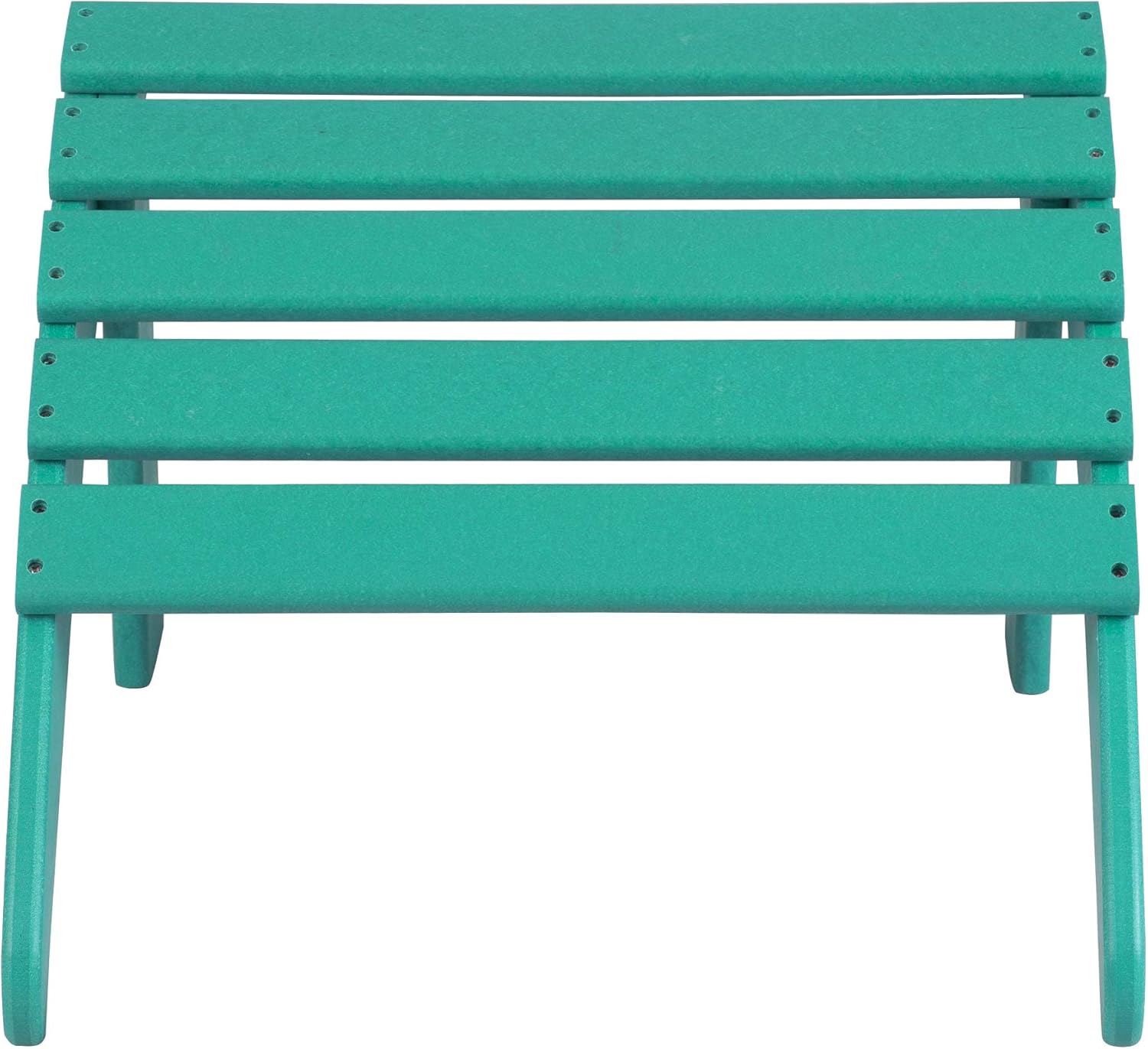 WO Home Furniture – Reposapiés otomano Adirondack para patio al aire libre, 13.5 pulgadas, reposapiés plegable para silla Adirondack al aire libre