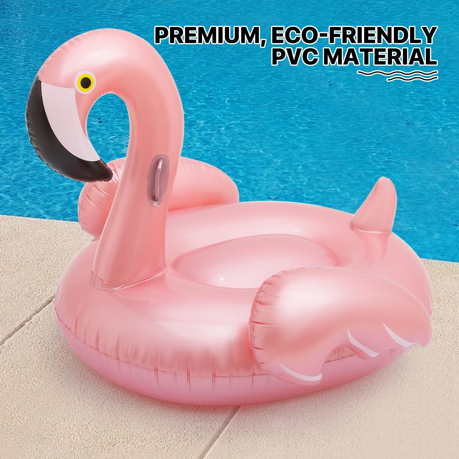 Inflatable Ride-On Giant Swimming Pool Raft Float Floatie Lounge with Stable Wings for Summer Party Decorations Fun, Pool Float for Adults