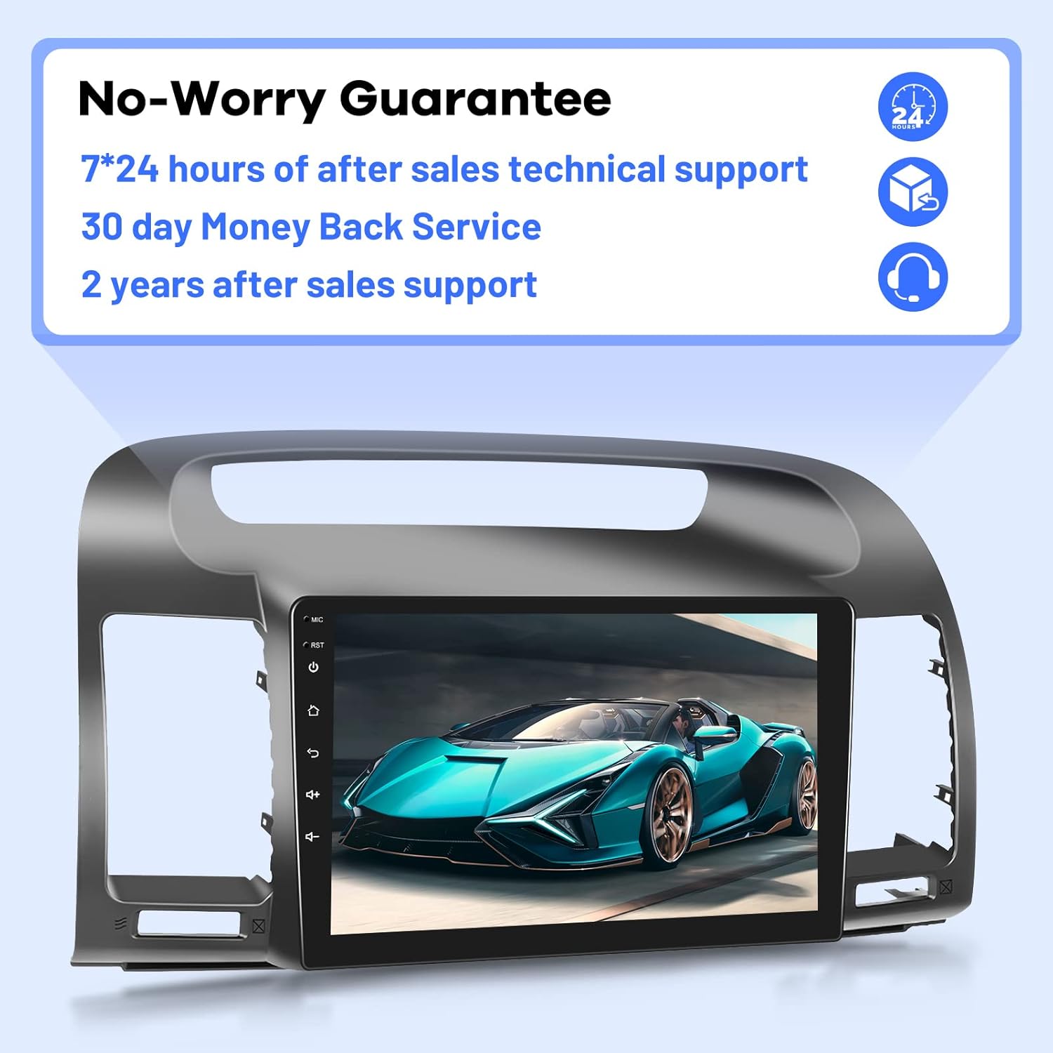 2G+32G Radio de coche para Toyota Camry 2000 2001 2002 2003 2004 2005 2006, 9 pulgadas Android 11 pantalla táctil estéreo, CarplayAndroid AutoMirror