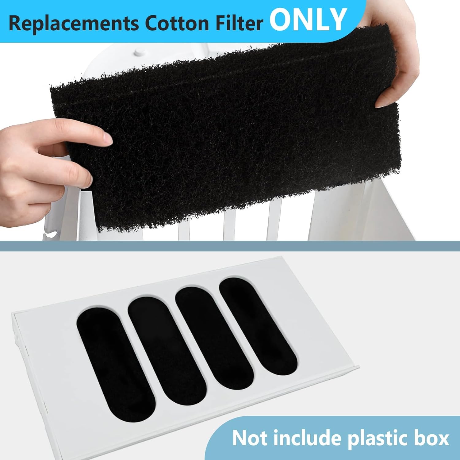 CATLINK – Filtros de carbón activado de la caja de arena para gatos, solo para Scooper Luxury ProLuxury Pro-XYoungYoung Pro-X (6 almohadillas)