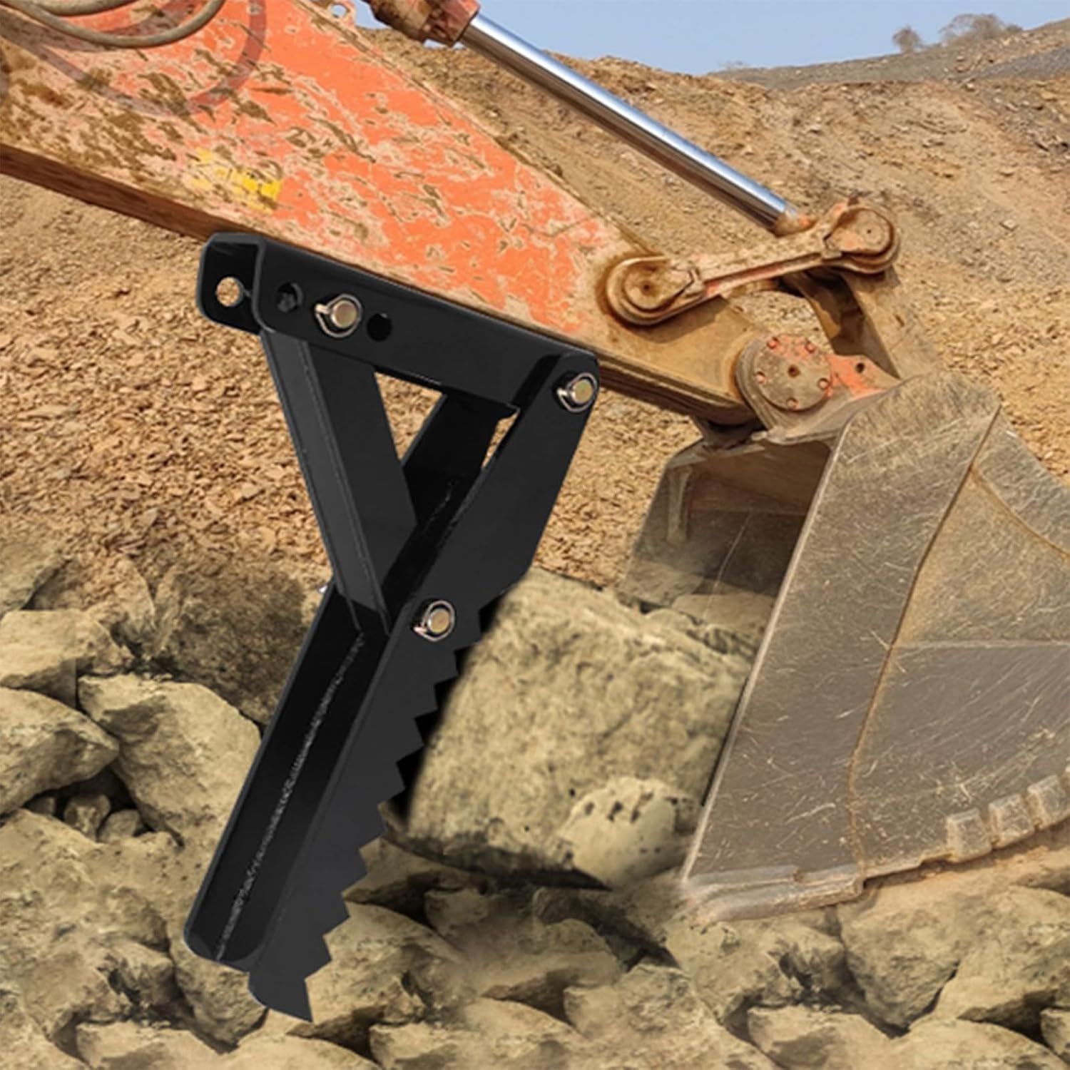 VEVOR Accesorios para el pulgar de la excavadora de retroexcavadora, 36 pulgadas de soldadura extrema ajustable en la retroexcavadora, abrazadera de