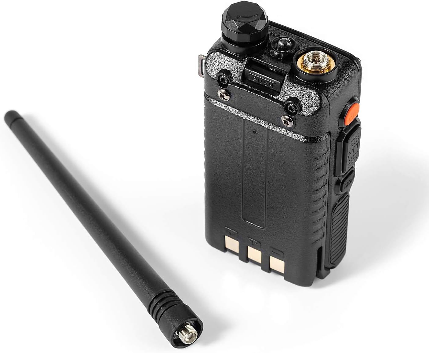 Paquete de 3 radioaficiones de mano (UV-5R) de largo alcance UHF VHF de doble banda de 2 vías con batería recargable de iones de litio Walkie
