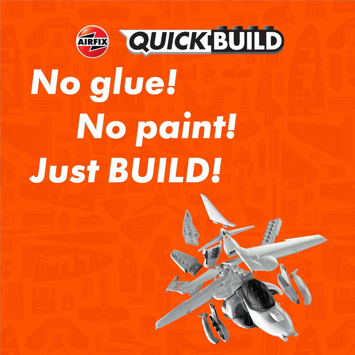 Airfix Quickbuild Harrier – Kit de modelado de plástico, color gris