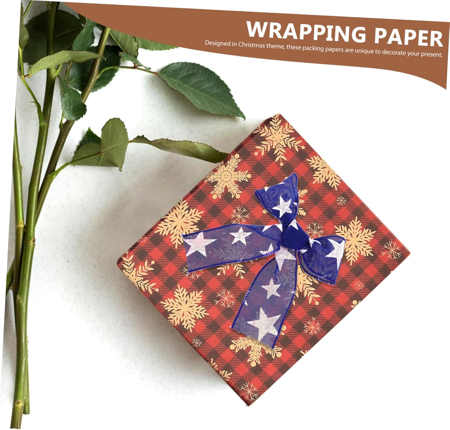 BESPORTBLE Papel de embalaje para decoración de Navidad, papel de regalo de Navidad, papel de envoltura de flores, papel de regalo de Navidad, papel