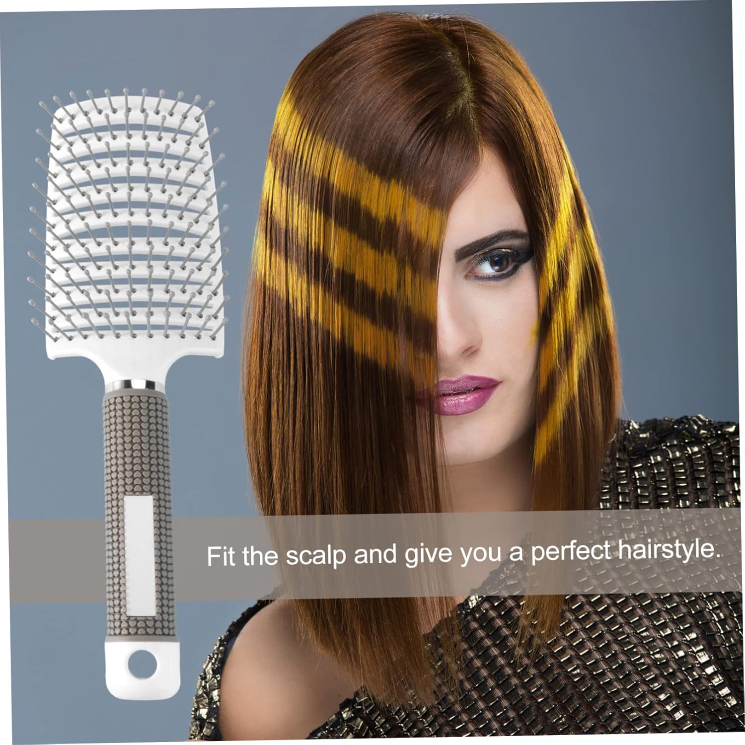 Peine de plástico para el cabello de aire caliente, peine de peinado, cepillo de pelo rizado, secador de pelo, cepillo para el pelo, peine para el