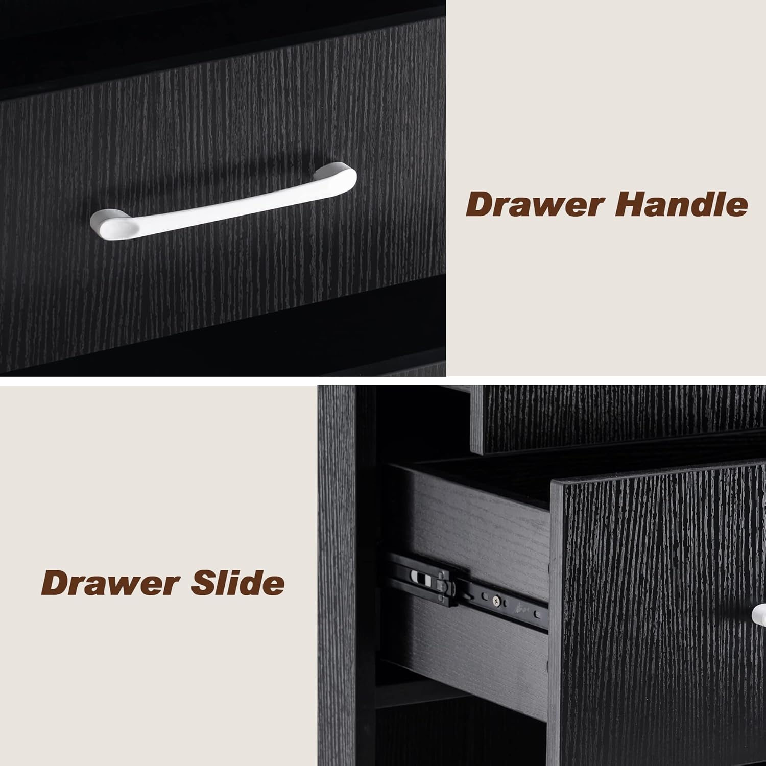 BarberPub Gabinete de almacenamiento de salón Beauty Locker Soporte para secador de pelo Estilista Equipo de spa con cajón 2035 (negro)