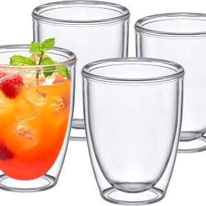 Amazing Abby – Andes – Vasos de plástico aislados de 12 onzas (juego de 4), vasos de plástico de doble pared, vasos de plástico reutilizables Amazing Abby – Andes – Vasos de plástico aislados de 12 onzas (juego de 4), vasos de plástico de doble pared, vasos de plástico reutilizables