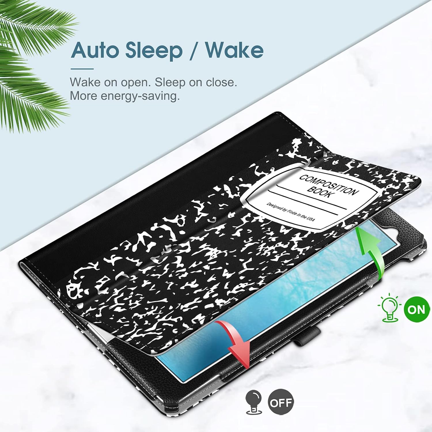 Funda folio para iPad Pro 9.7 de Fintie, de cuero sintético (ajuste entallado) funda protectora con modo atril, función autodormir y autodespertarse