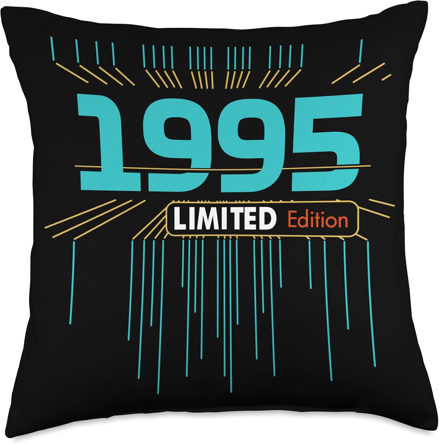 Retro Gaming Limited Edition Birthday 1995 Men Woman Throw Pillow, 18×18, Multicolor