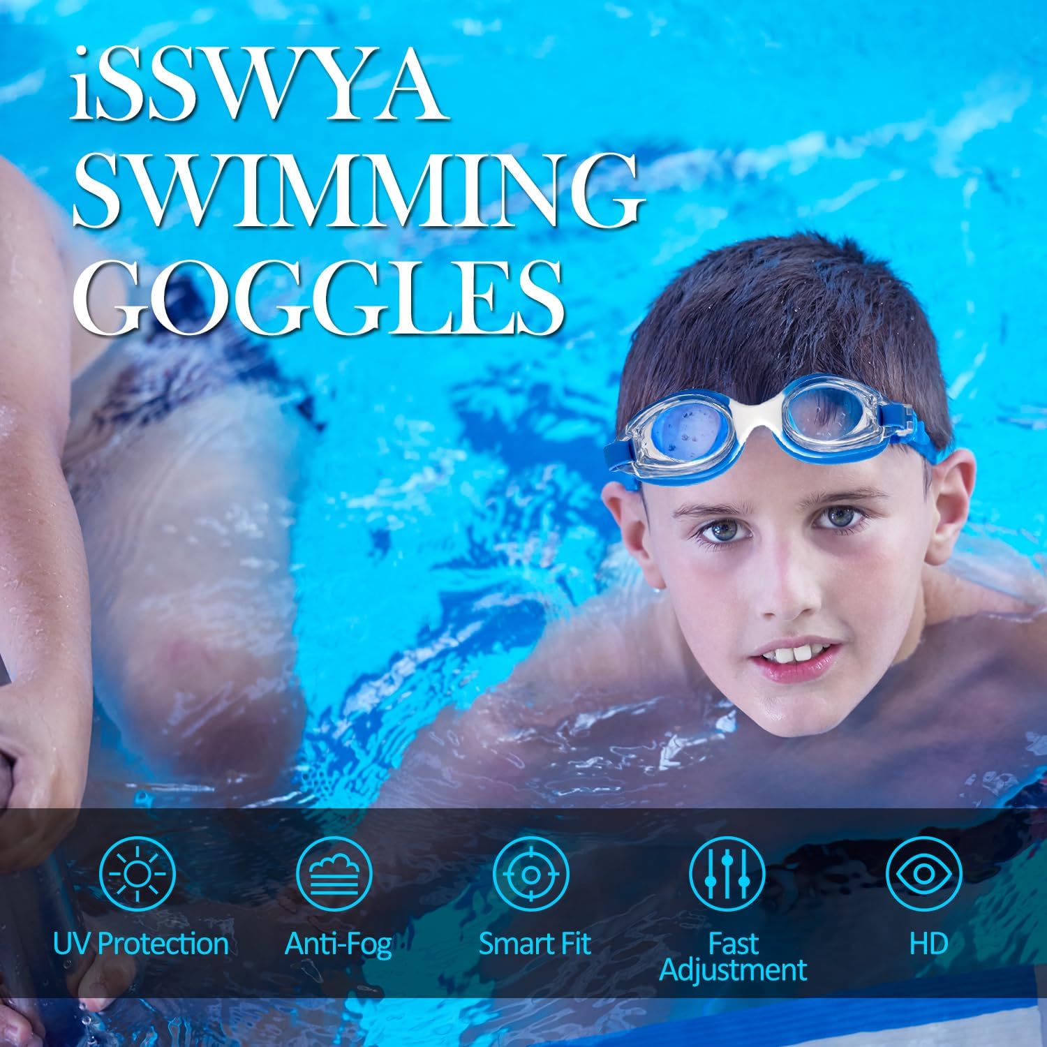Kids Swimming Goggles High-definition Anti-fog,Anti-ultraviolet, Swim Glasses With Full Protection For Kids Age 3-15